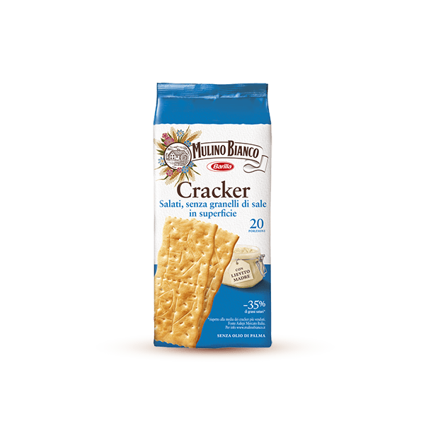 Cracker a ridotto contenuto di sale